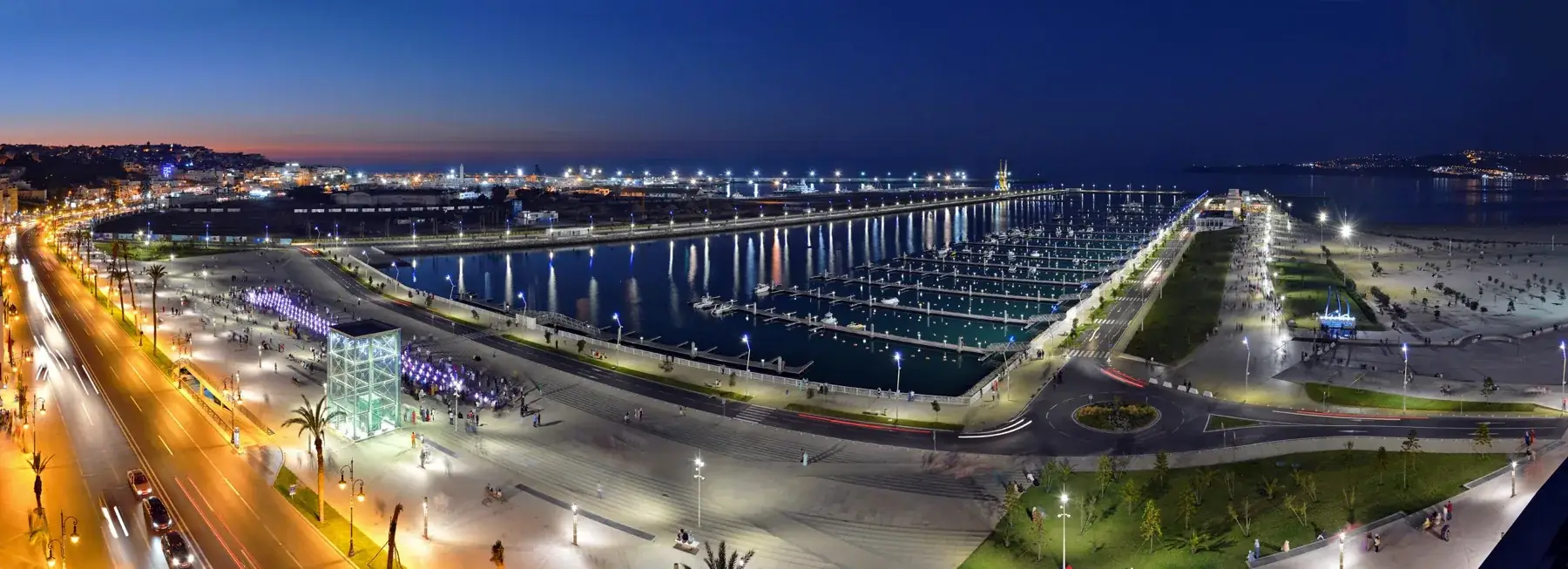 Tangier’s marina and waterfront