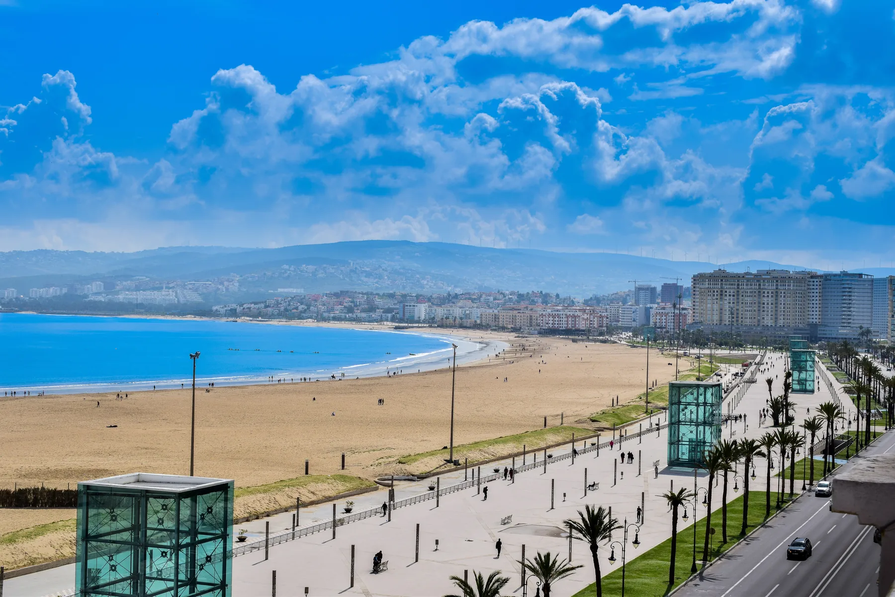 Tangier’s waterfront apartments and promenade
