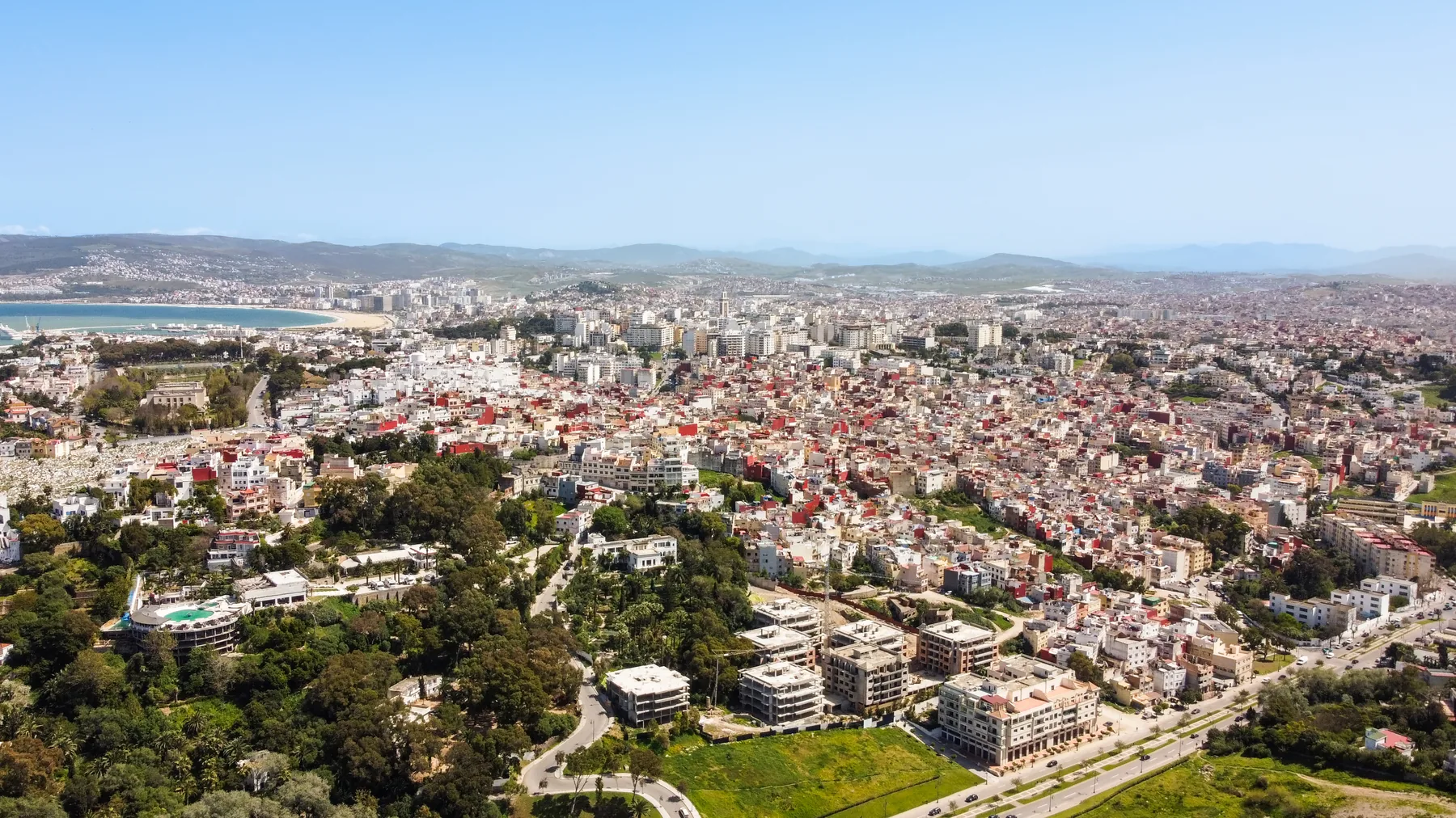 Aerial view of Tangier’s residential neighborhoods